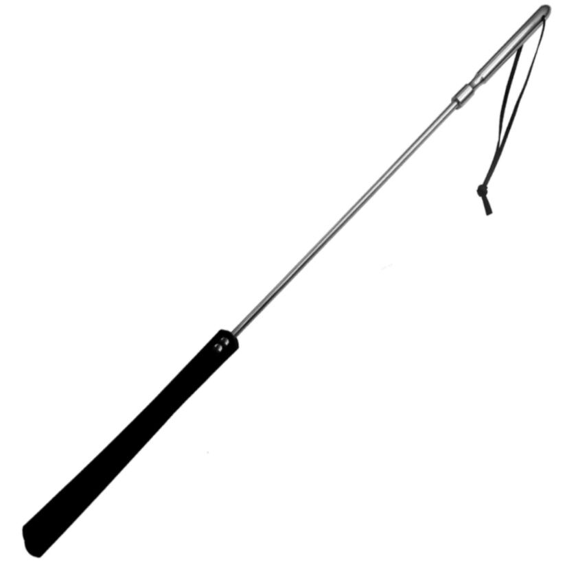 METAL HARD - Originalleder- und Metallpeitsche 70 cm
