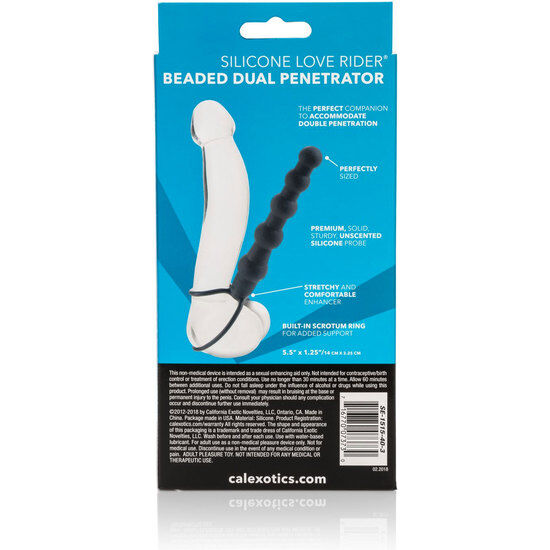 CALEXOTICS - Perlen-Dualpenetrator Schwarz