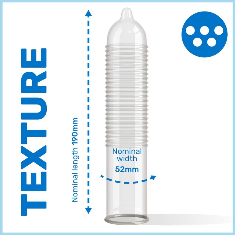 PASANTE - Gepunktete Kondome MS PLACER 12 Einheiten