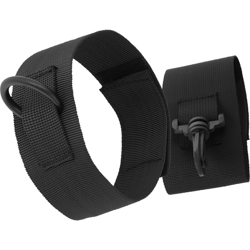 DARKNESS - Knöchelmanschetten aus schwarzem Nylon