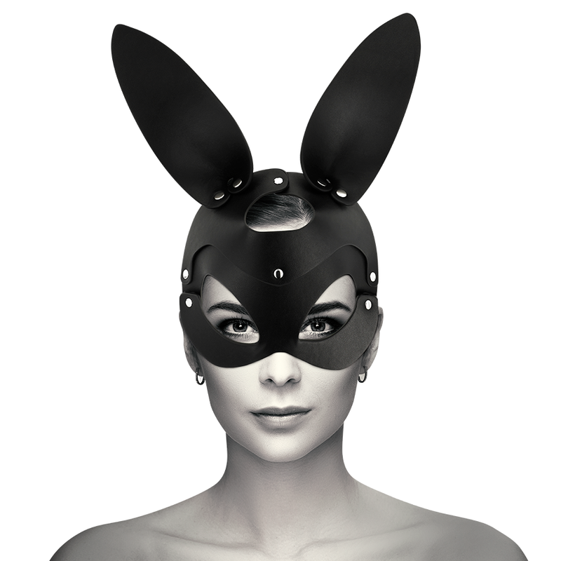 COQUETTE CHIC DESIRE - Vegane Ledermaske mit Hasenohren