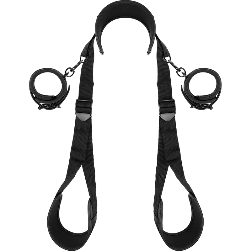 FETISH SUBMISSIVE - POSITION MIT OFFENEN BEINEN UND HANDSCHELLEN MIT NEOPREN-FUTTER