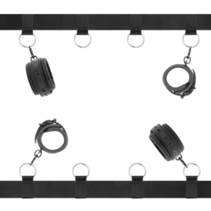 FETISH SUBMISSIVE - LUXUS-BETTBAND-SET MIT NEOPREN-FUTTER