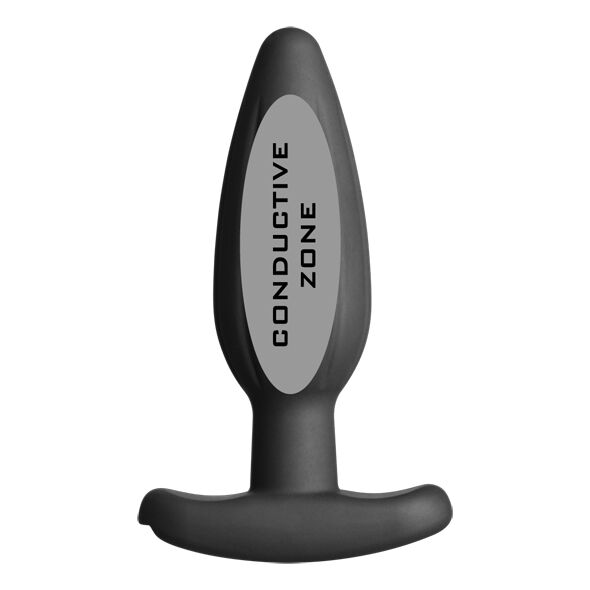 ELECTRASTIM - Silikon Schwarz Rocker Analplug Mittel
