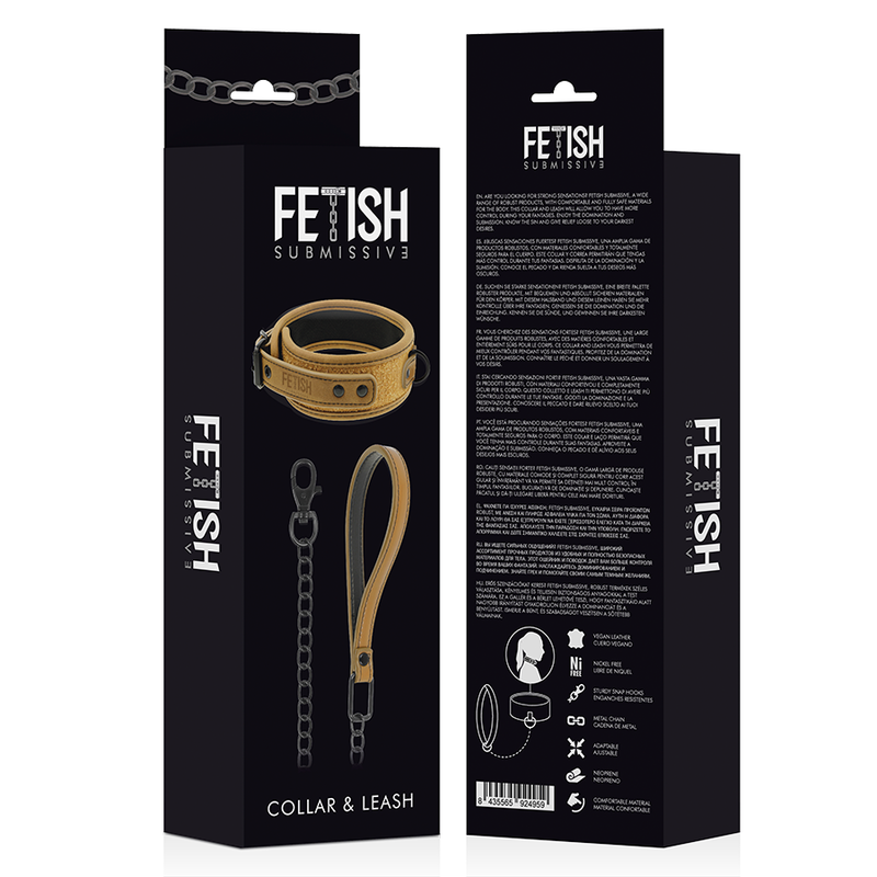 FETISH SUBMISSIVE ORIGEN - MIT NEOPREN GEFÜTTERTER KETTE