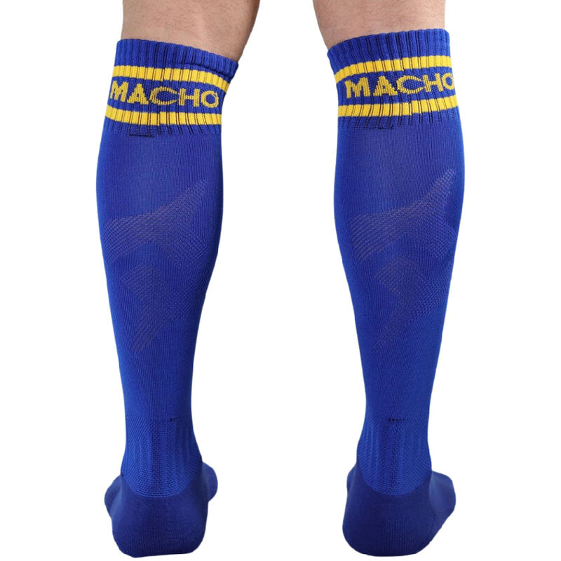 MACHO - LANGE SOCKEN, EINE GRÖSSE, Blau
