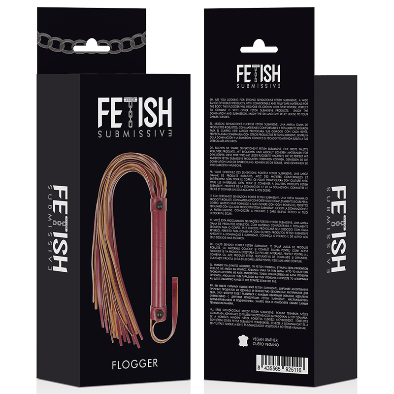 FETISH SUBMISSIVE DARK ROOM - Peitsche aus veganem Leder
