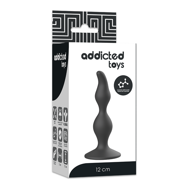 ADDICTED TOYS - Anal sexuell Stecker 12 cm Schwarz