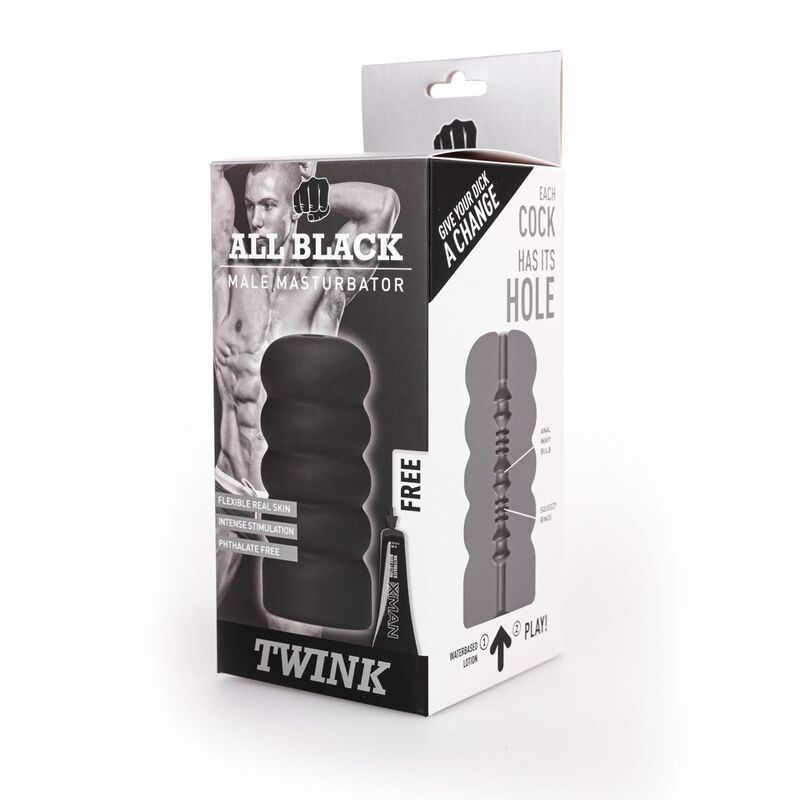 ALL BLACK - Masturbator Twink