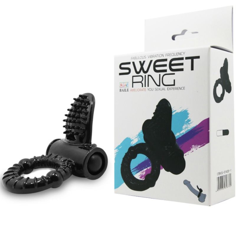 BAILE - SWEET RING Vibratorring mit texturiertem Kaninchen