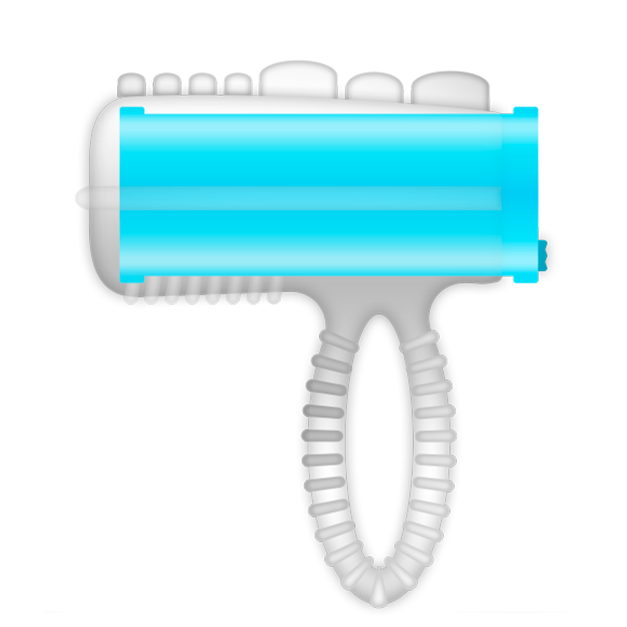 CASUAL LOVE - Ringzunge Vibrierend Blau