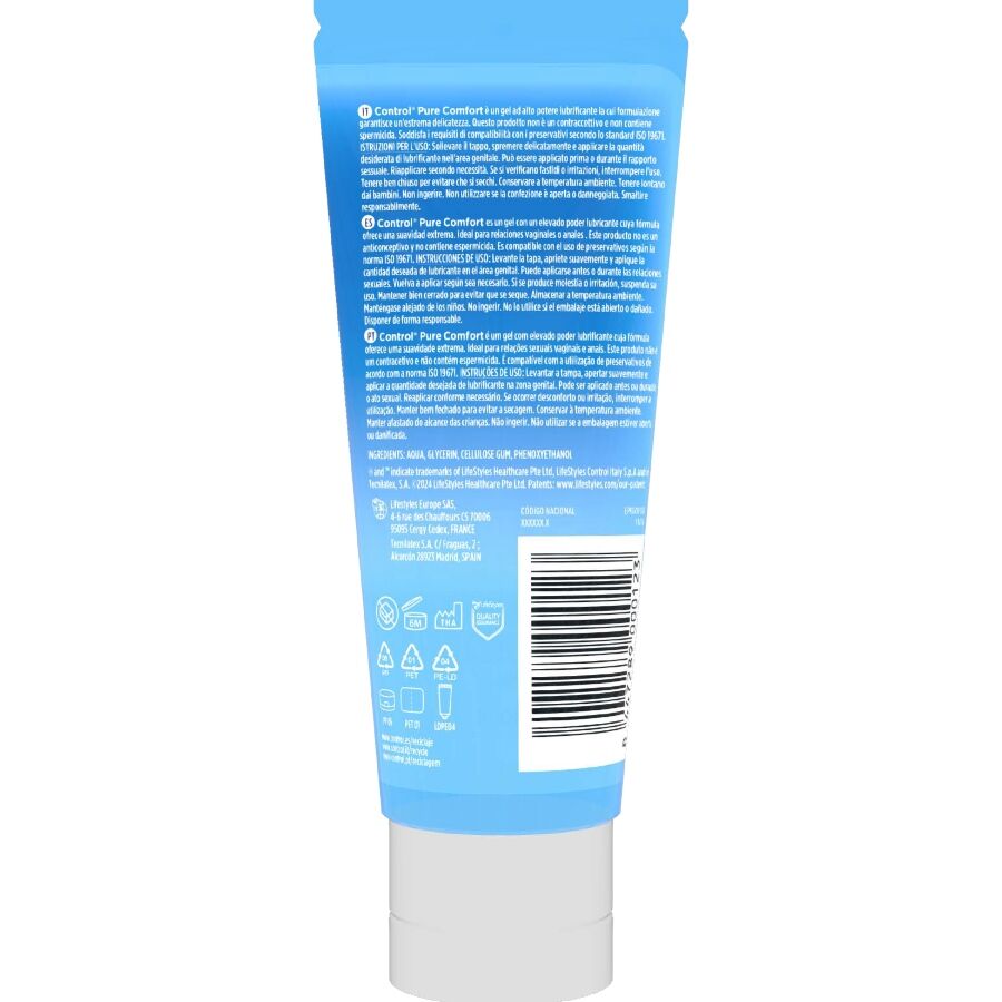 CONTROL - PURE COMFORT INTENSIVES FEUCHTIGKEITSSPENDENDES GLEITGEL 80 ML