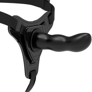 FETISH SUBMISSIVE HARNESS - Schwarzer Silikon-G-Punkt 16 cm
