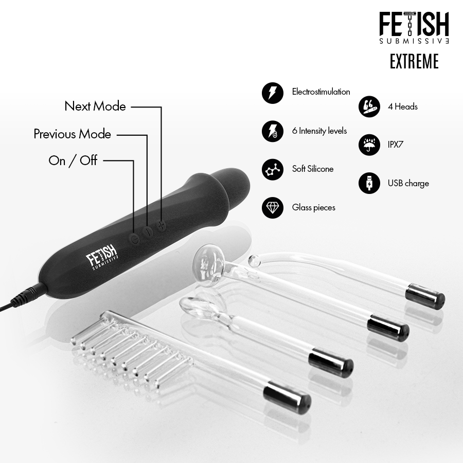 FETISH SUBMISSIVE - Hochfrequenz-Elektrostimulations-Vibrator
