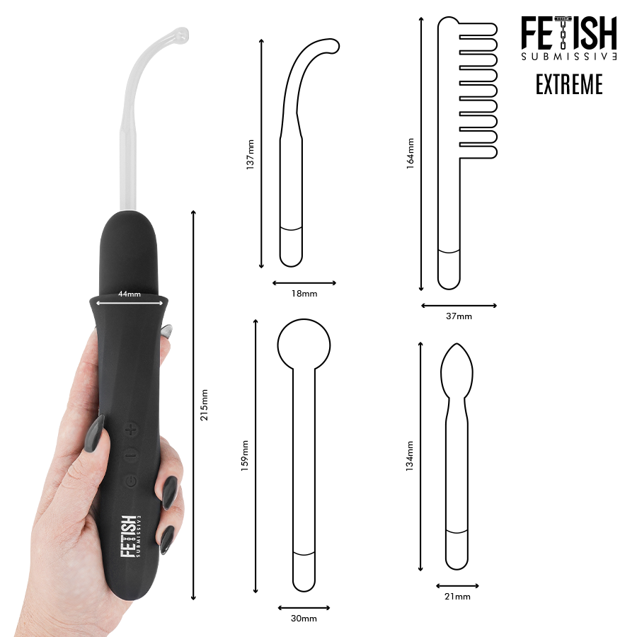 FETISH SUBMISSIVE - Hochfrequenz-Elektrostimulations-Vibrator
