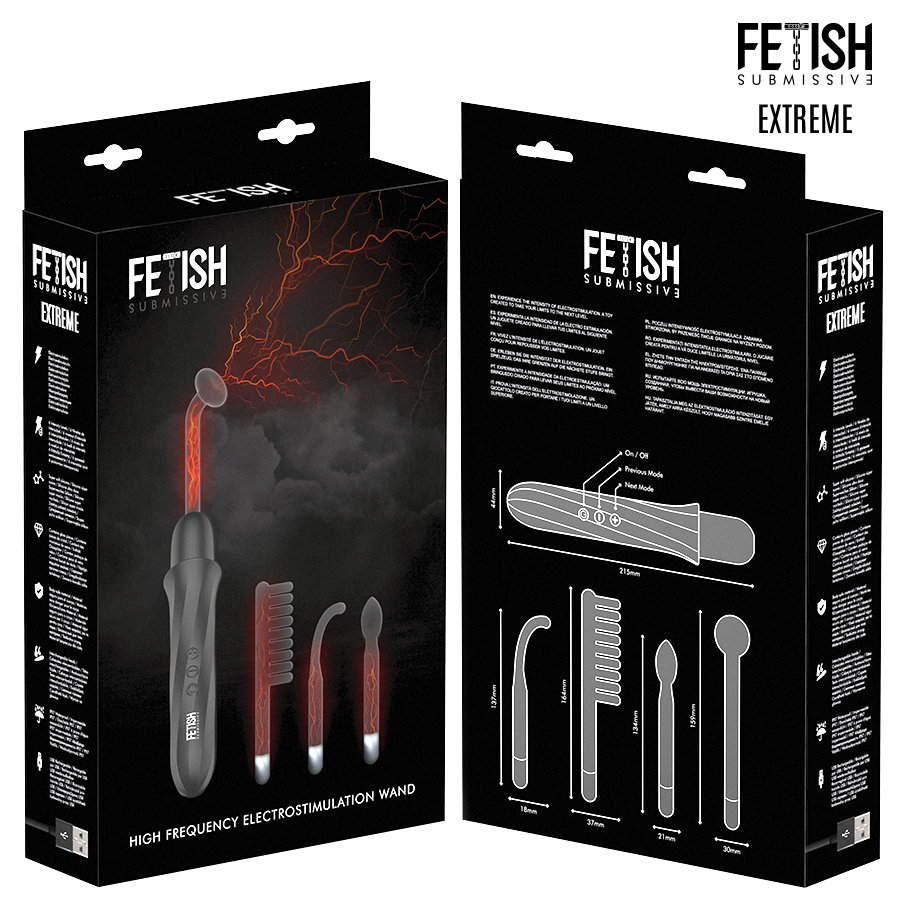 FETISH SUBMISSIVE - Hochfrequenz-Elektrostimulations-Vibrator