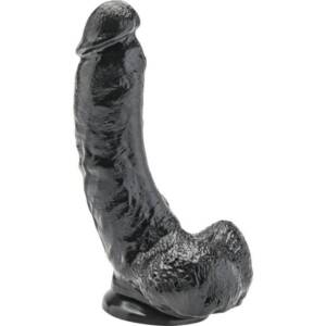 GET REAL - Dildo 20,5 cm mit Kugeln Schwarz