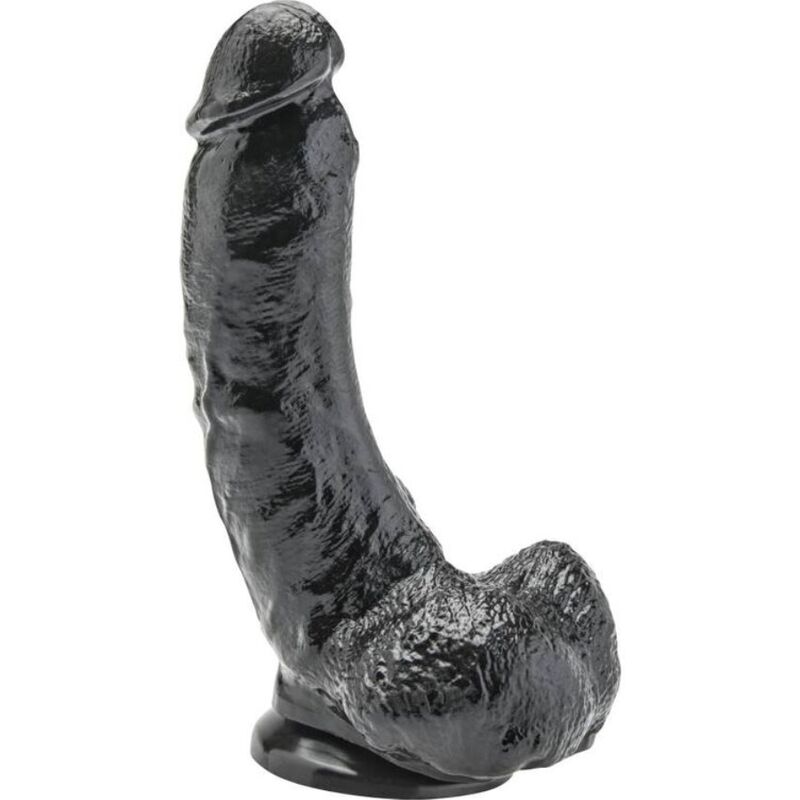 GET REAL - Dildo 20,5 cm mit Kugeln Schwarz