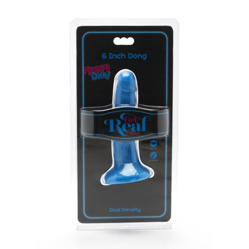 GET REAL - HAPPY DICKS DONG 12 CM Blau