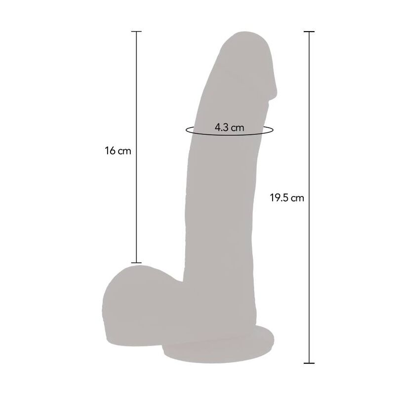 GET REAL - Magnetischer Pulse Vertrauter Dildo-Haut