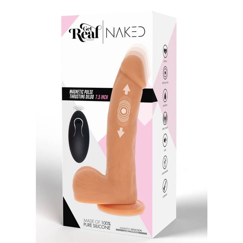 GET REAL - Magnetischer Pulse Vertrauter Dildo-Haut