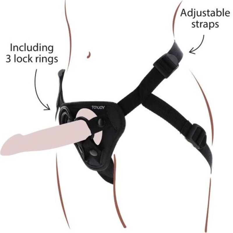 GET REAL - Strap-On-Gurt Schwarz