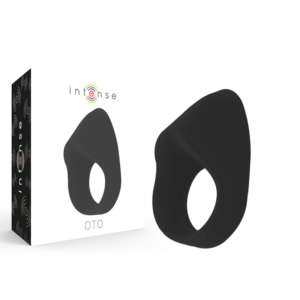 INTENSE - OTO schwarzer wiederaufladbarer Vibratorring