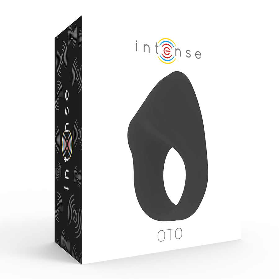 INTENSE - OTO schwarzer wiederaufladbarer Vibratorring
