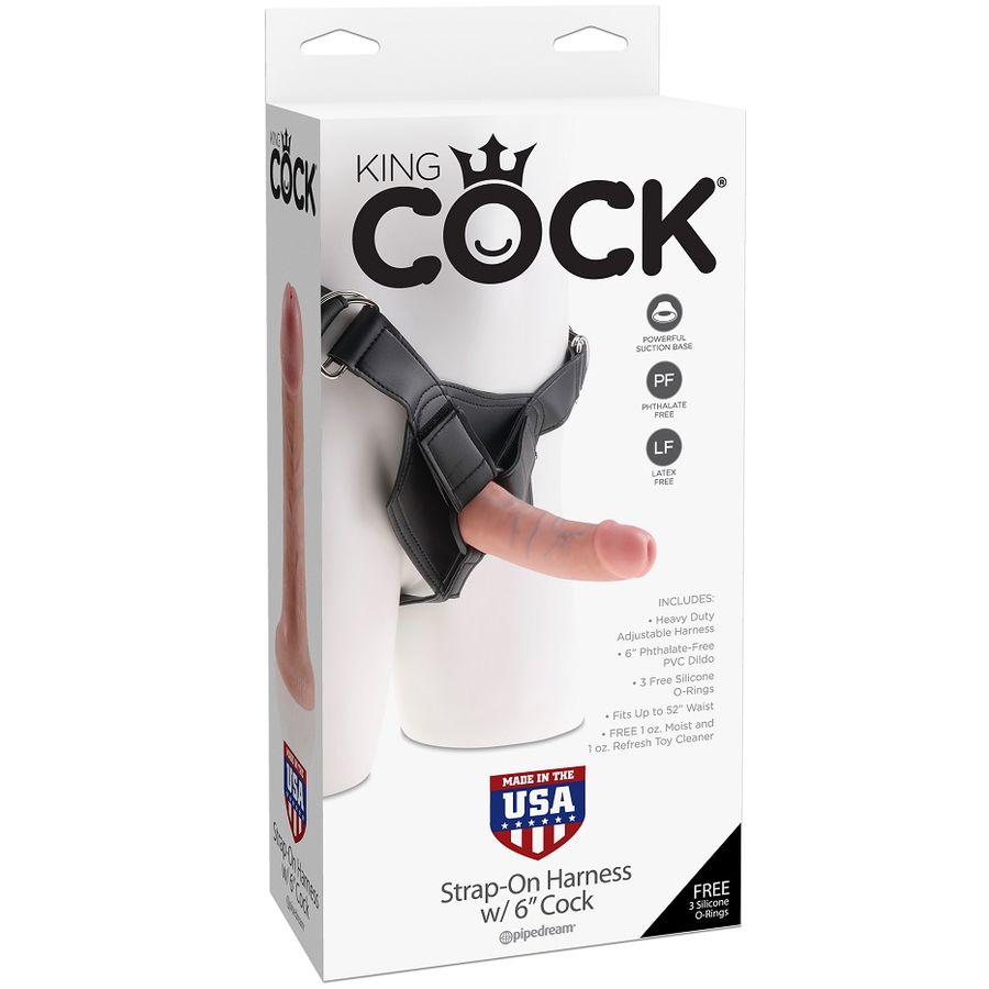 KING COCK HARNESS mit realistischem Penis 15,20 cm