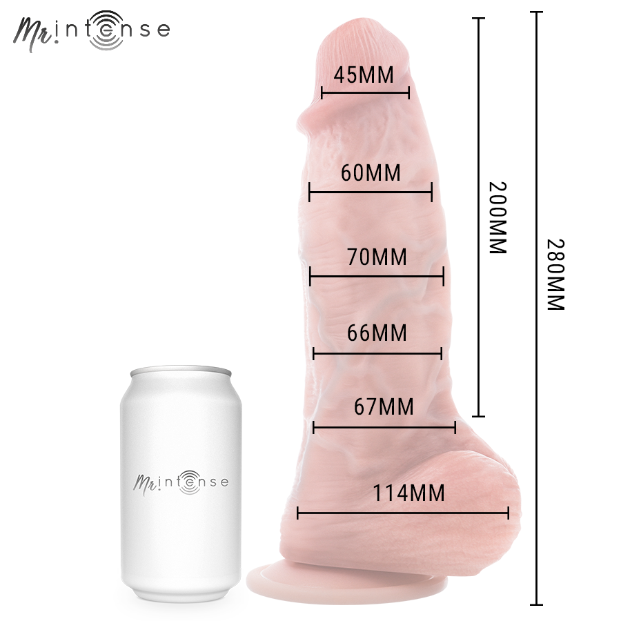 MR INTENSE - EXTRAGROSSER SPENCER SILIKONDILDO 28 CM -Ø- 7,3 CM