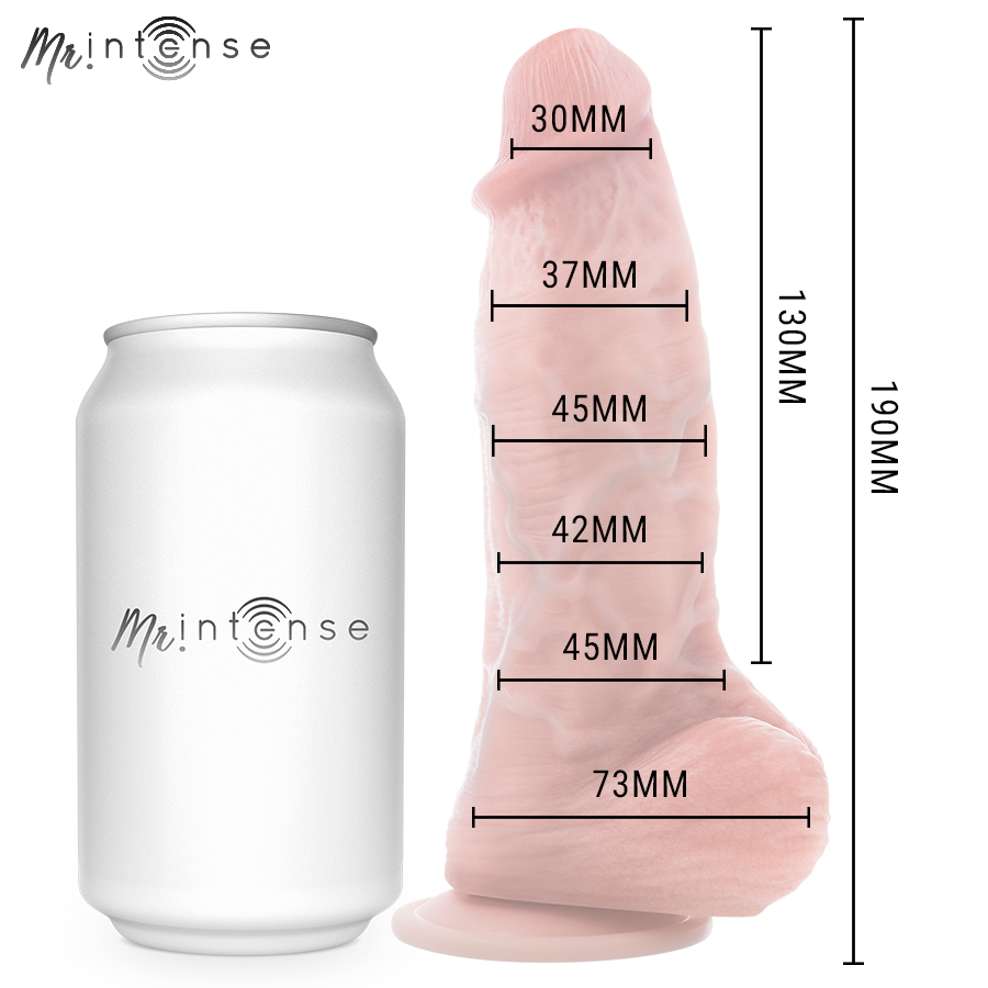MR INTENSE - Kleiner Spencer Silikondildo 19 cm - Ø 4,5 cm