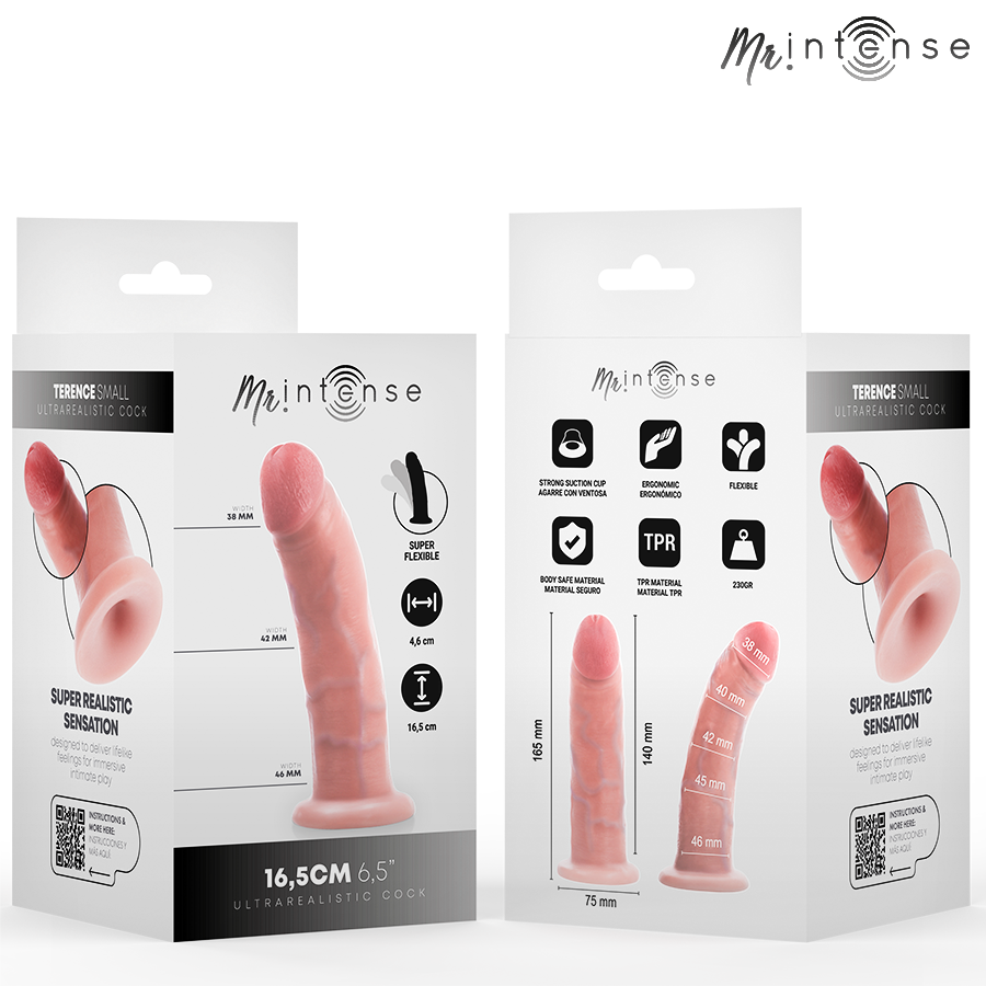 MR INTENSE - kleiner Terence Dildo 16,5 cm -Ø- 4,6 cm