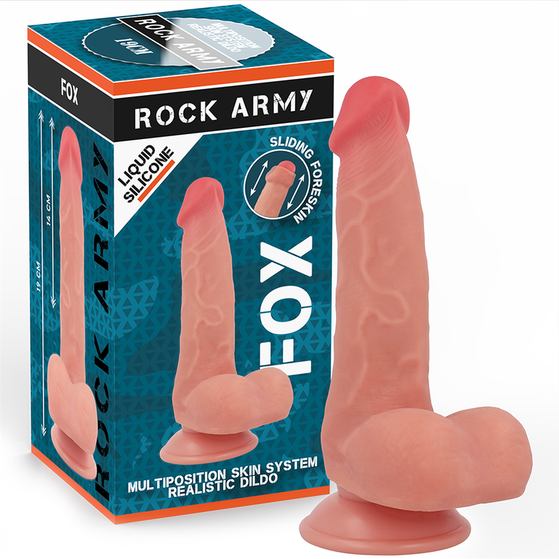 ROCKARMY - Flüssigsilikonfuchs 19 cm -O- 3,2 cm