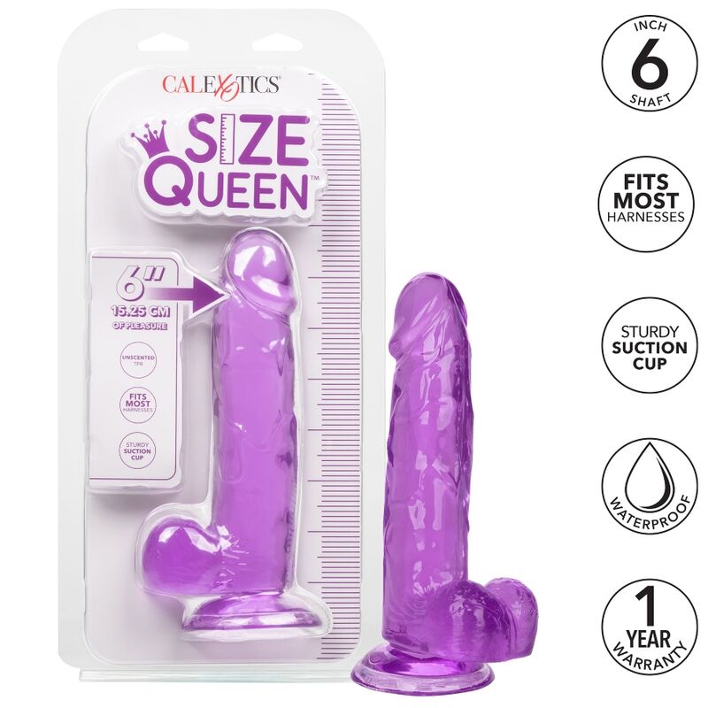 CALEXOTICS - GRÖSSE KÖNIGIN-DILDO LILA 15,3 CM