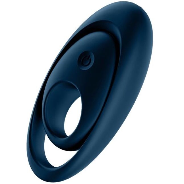 SATISFYER - GLORIOUS DUO RING VIBRATOR Blau