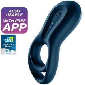 SATISFYER - EPIC DUO RINGVIBRATORAPP Blau