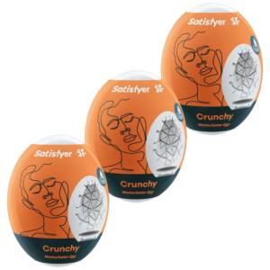 SATISFYER - 3 MASTURBATOR-EIER CRUNCHY