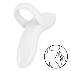 SATISFYER - BOLD LOVER Fingervibrator Weiß