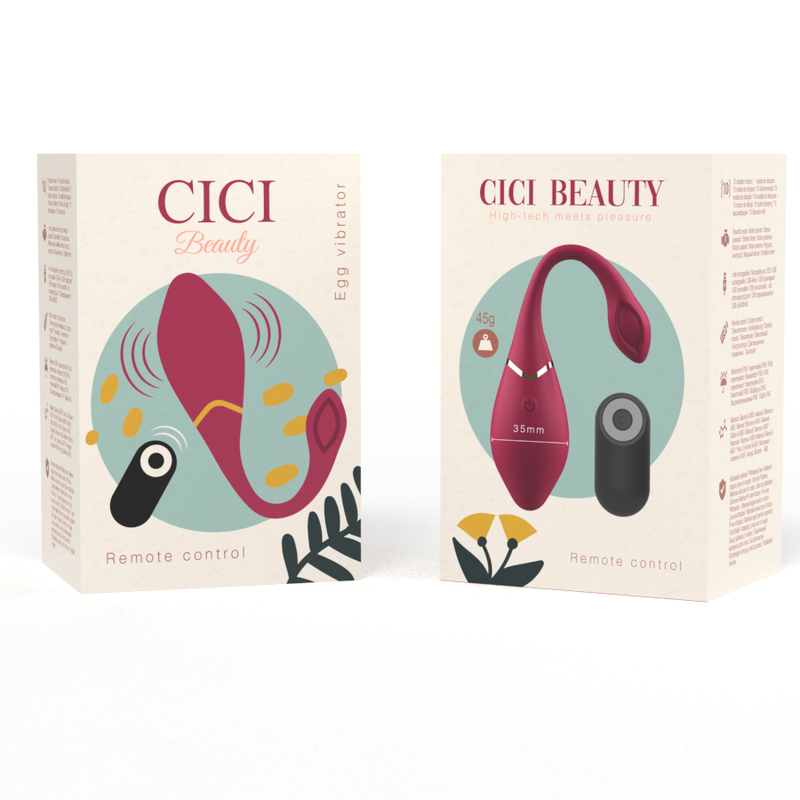 CICI BEAUTY - Premium Silikon Ei Vibrator mit Fernbedienung