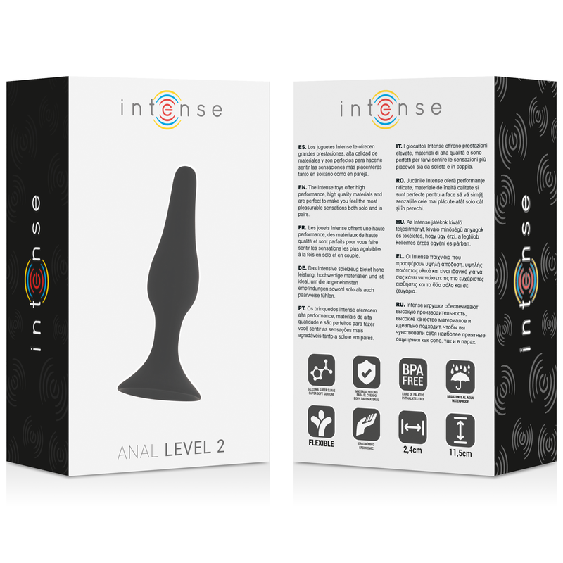 INTENSE - ANAL STUFE 2 11,5 CM Schwarz