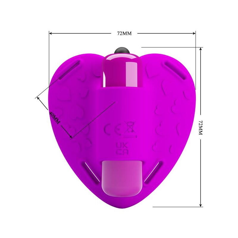 PRETTY LOVE - HEARTBEAT Klitorismassager 10 Vibrationsmodi Lila