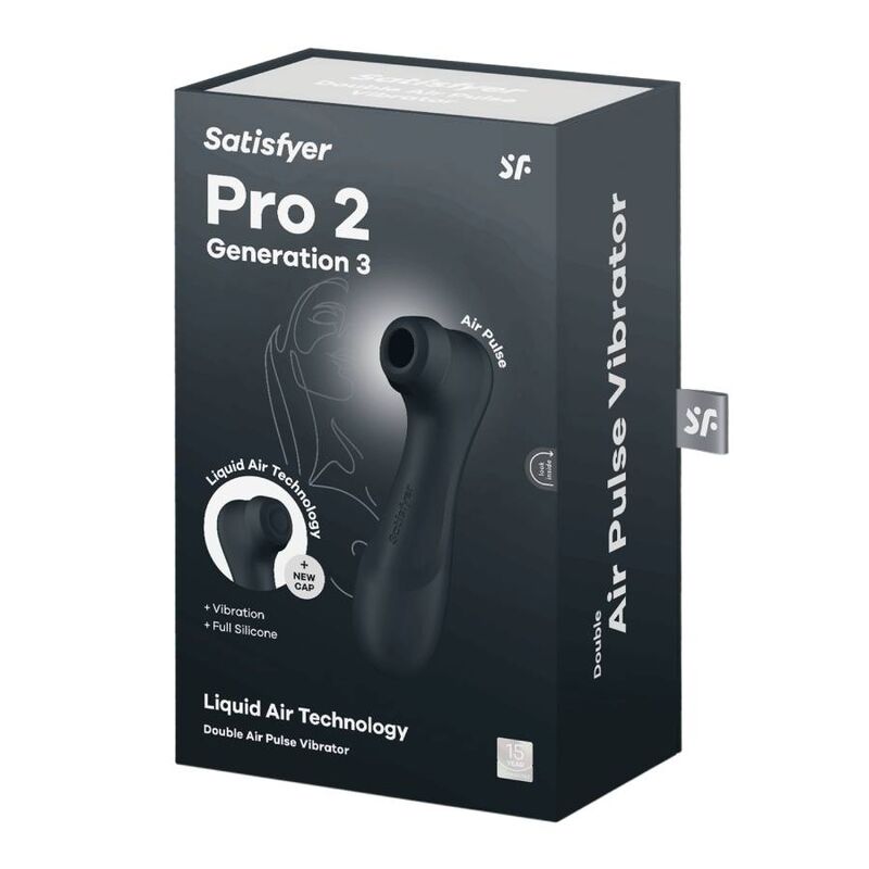 SATISFYER - PRO 2 GENERATION 3 LIQUID AIR TECHNOLOGY Schwarz