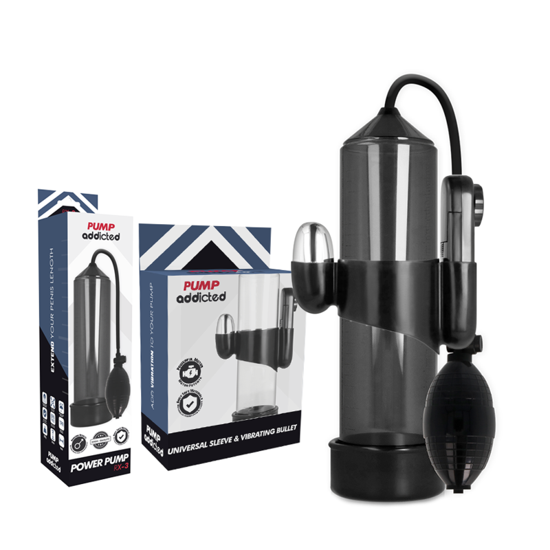 PUMP ADDICTED - RX3 Schwarzer Vibrator