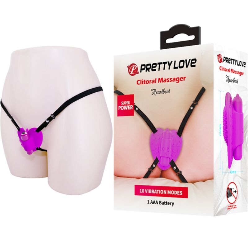 PRETTY LOVE - HEARTBEAT Klitorismassager 10 Vibrationsmodi Lila