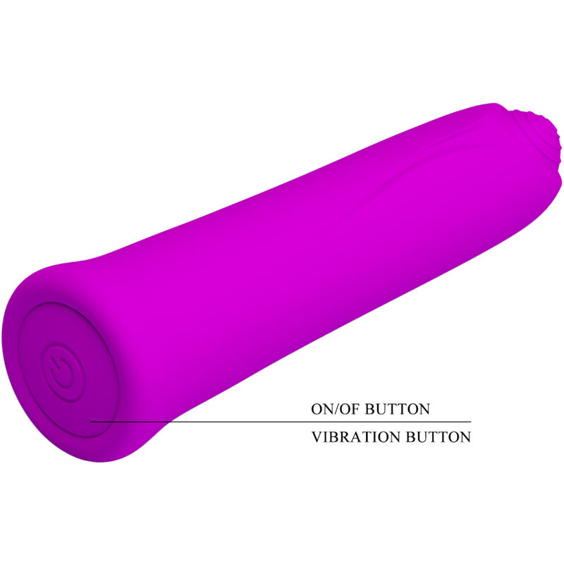 PRETTY LOVE - CURTIS MINI SUPER POWER VIBRATOR 12 Lila Silikonvibrationen