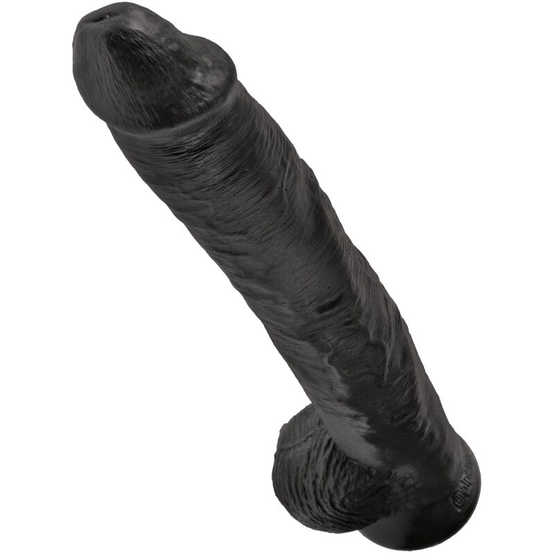 KING COCK - Realistischer Penis mit Ei 30,5 cm Schwarz