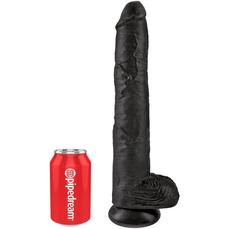 KING COCK - Realistischer Penis mit Ei 30,5 cm Schwarz