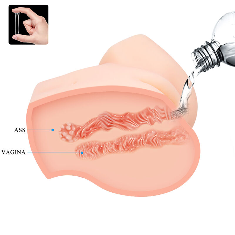 CRAZY BULL - Realistische Vagina- und Anus-Doppeldvibration
