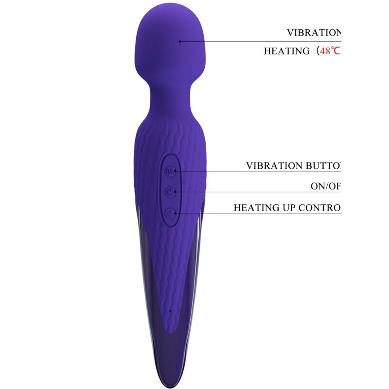 PRETTY LOVE - ANTONY YOUTH WAND VIBRATOR VIOLETT WRMEEFFEKT
