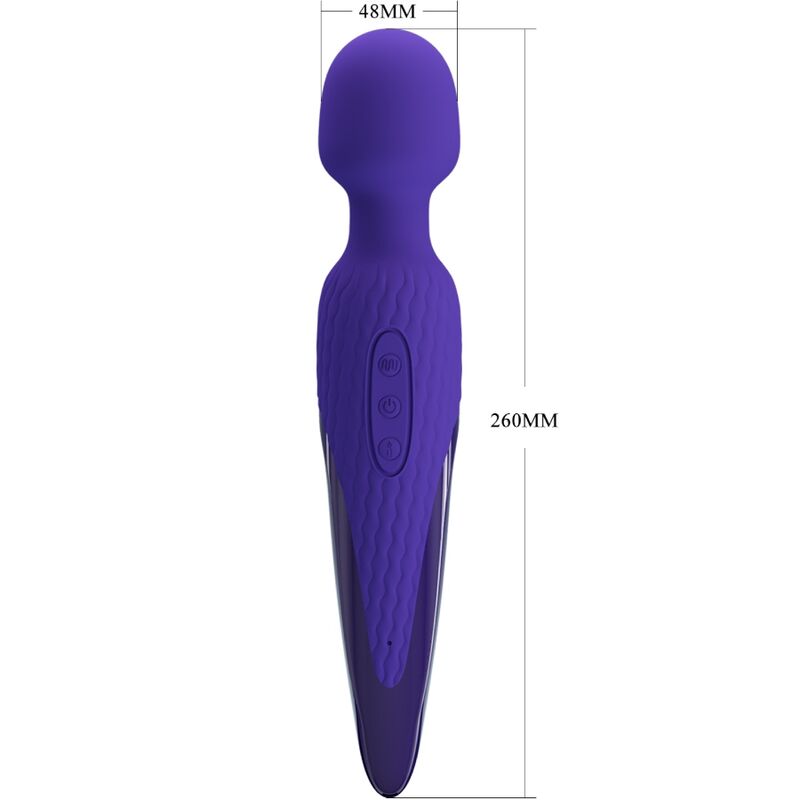 PRETTY LOVE - ANTONY YOUTH WAND VIBRATOR VIOLETT WRMEEFFEKT